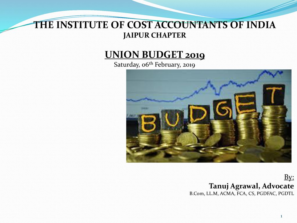 THE INSTITUTE OF COST ACCOUNTANTS OF INDIA - Ppt Download