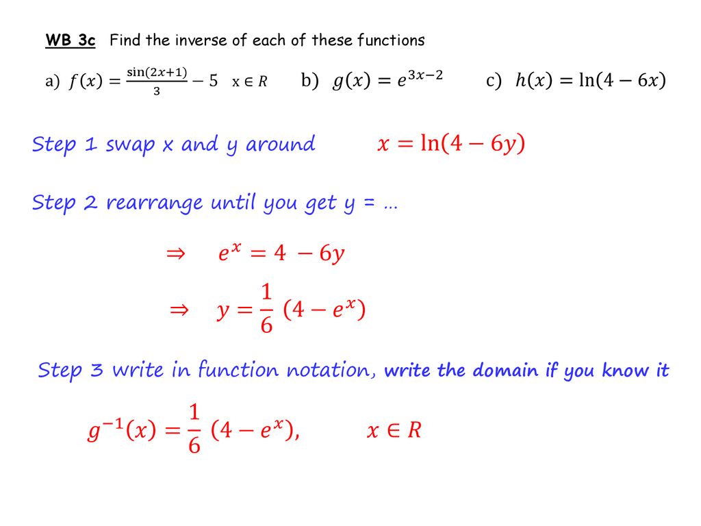 Functions Inverses Ppt Download