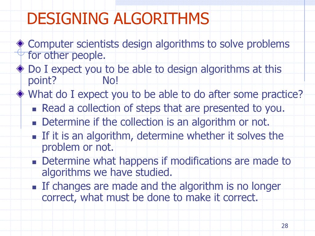 Discovery and Design of Algorithms - ppt download