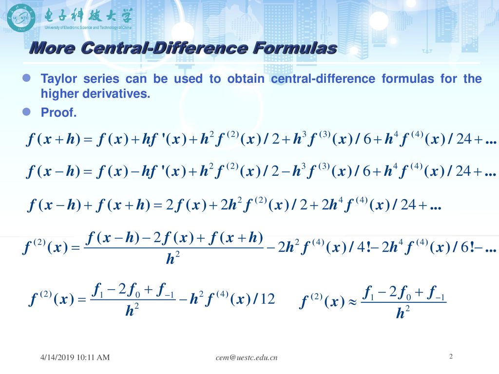 6 Numerical Differentiation Ppt Download