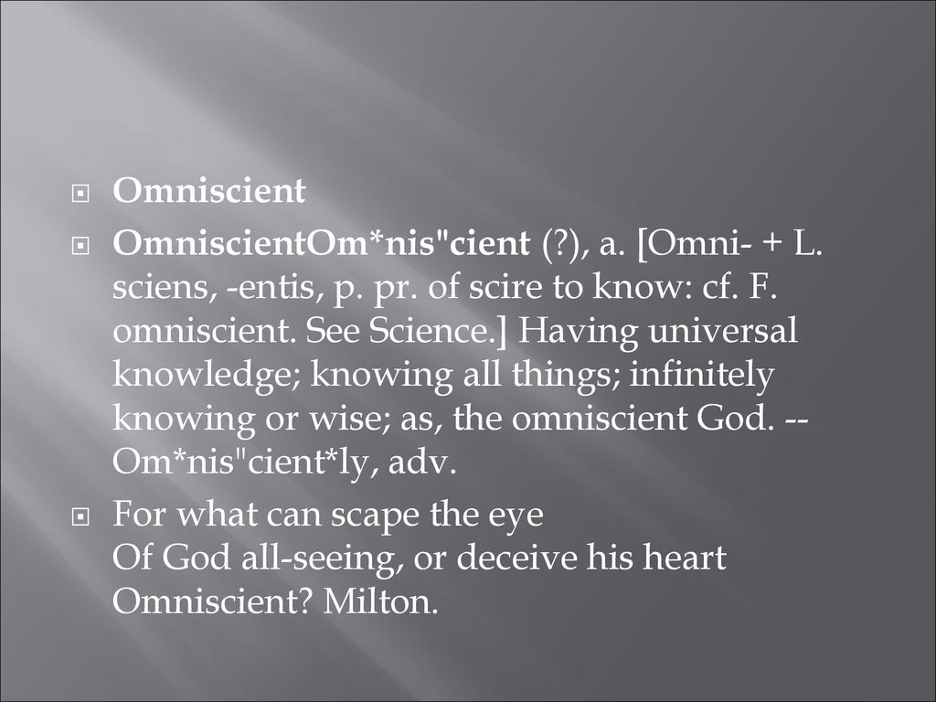 Omniscient narrator ppt download