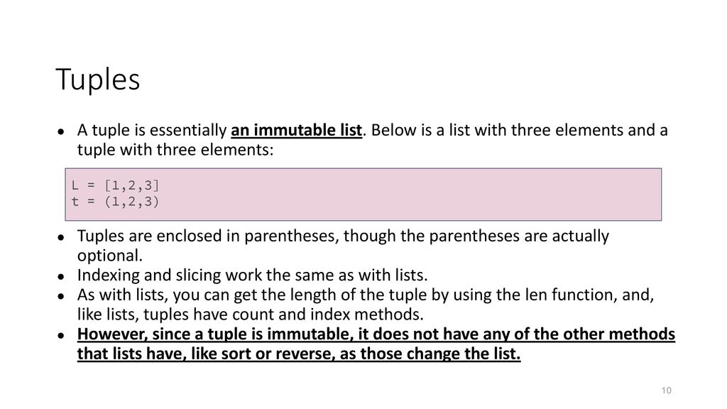 CHAPTER 4: Lists, Tuples and Dictionaries - ppt download