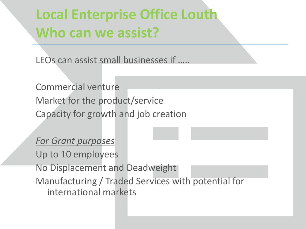 Local Enterprise Office Louth - ppt download