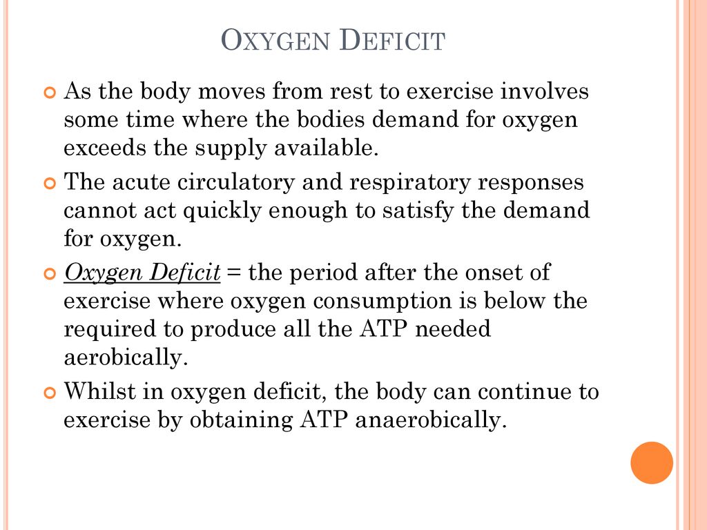 Déficit en oxygène : définition et explications