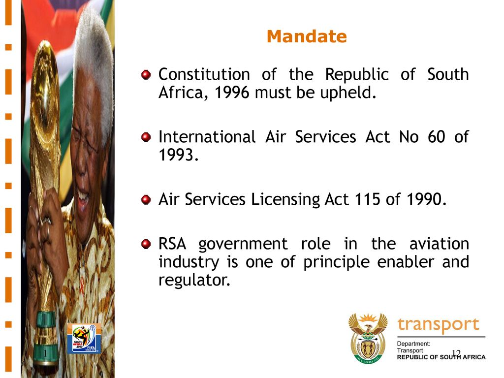 Constitution of the Republic of South Africa, 1996 must be upheld.