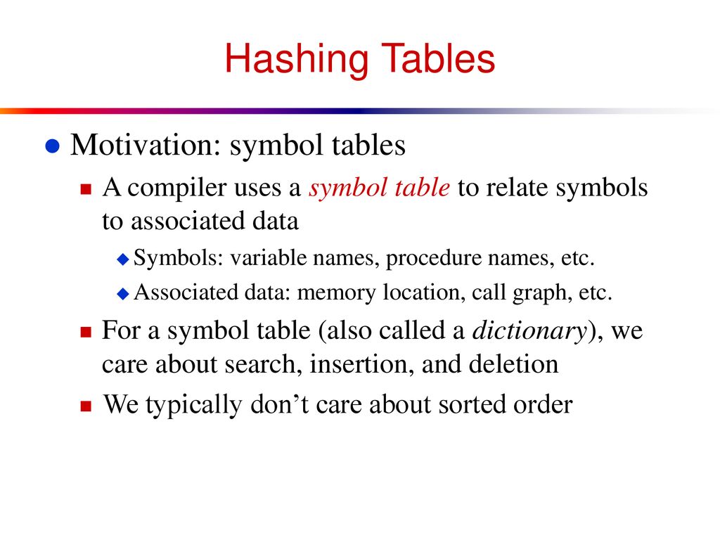 CS 5243: Algorithms Hash Tables. - ppt download