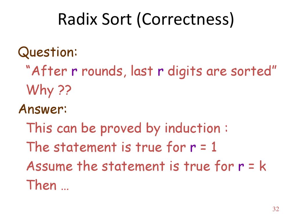 Chapter 8-2: Sorting in Linear Time - ppt download