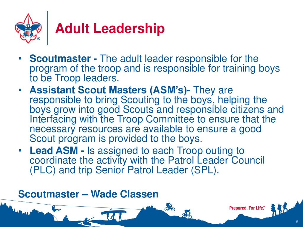 Overview Of Material Goals Of Scouting Adult Leaders Rank Advancement