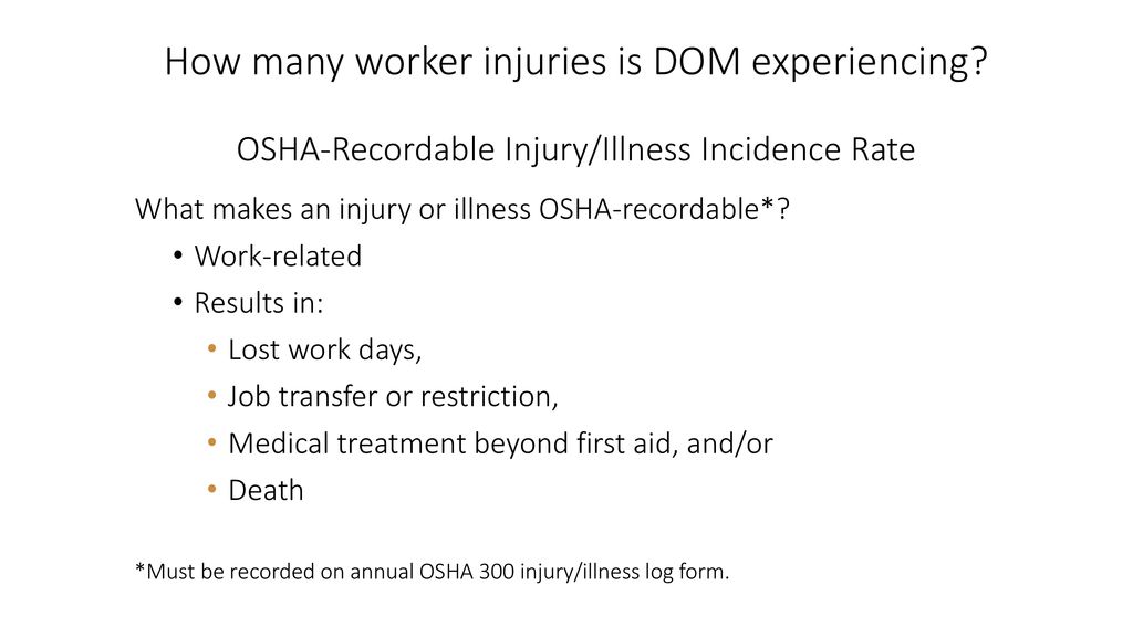 Worker injury illness review ppt download