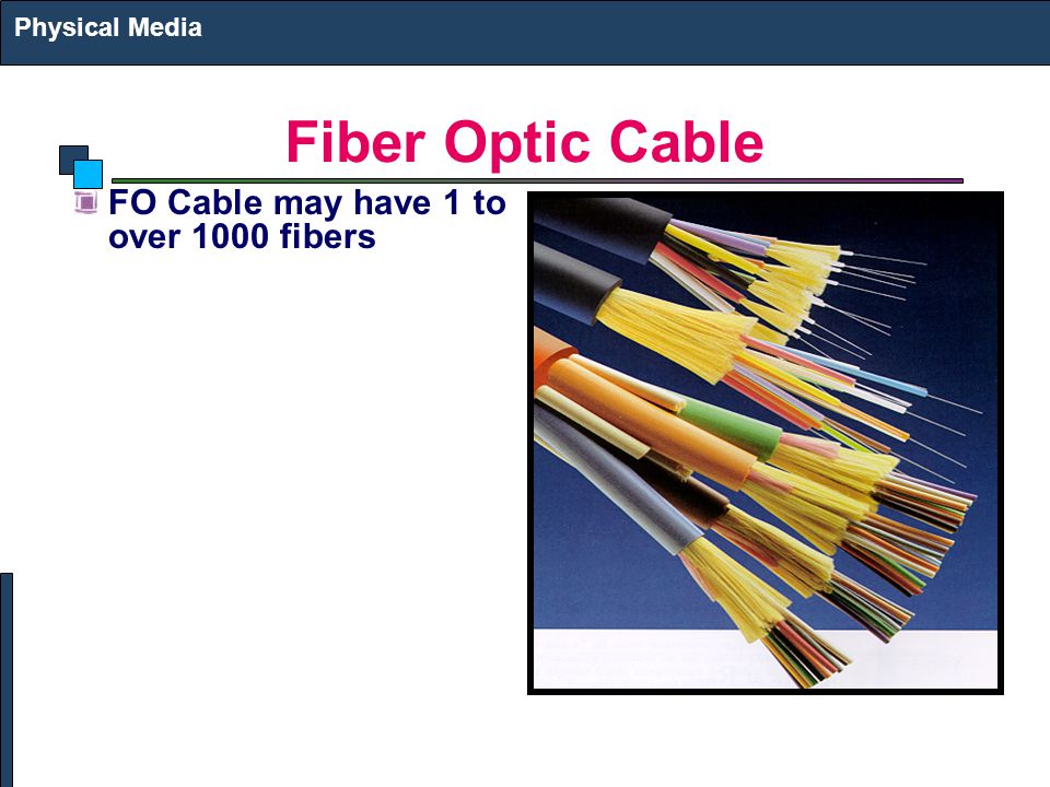 Fiber Optic Cable FO Cable may have 1 to over 1000 fibers