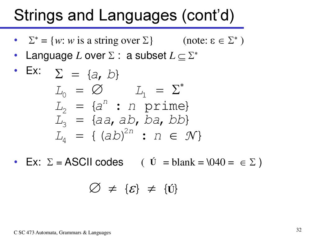 Automata Grammars And Languages Ppt Download