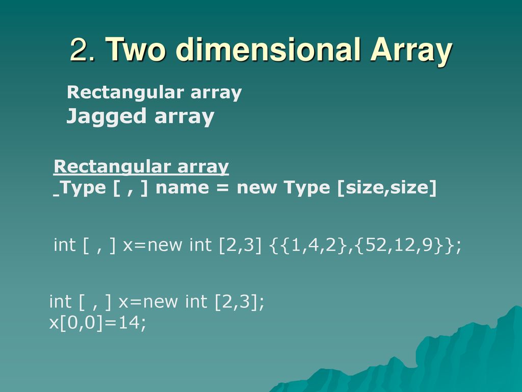Array. - ppt download