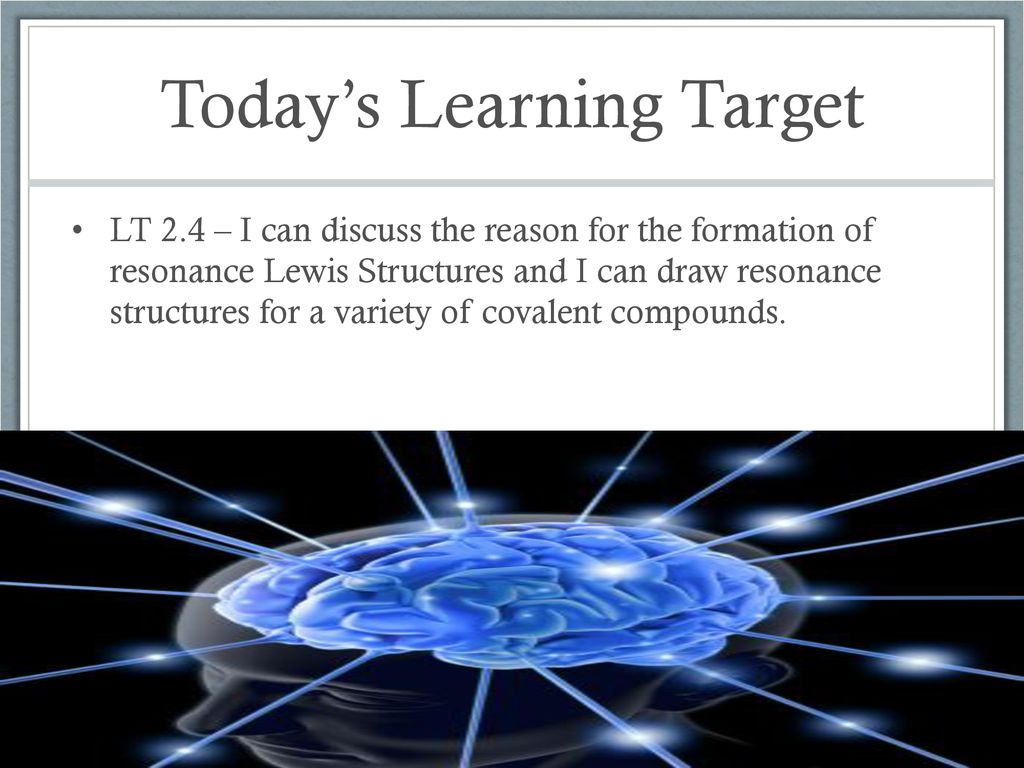 Today’s Learning Target
