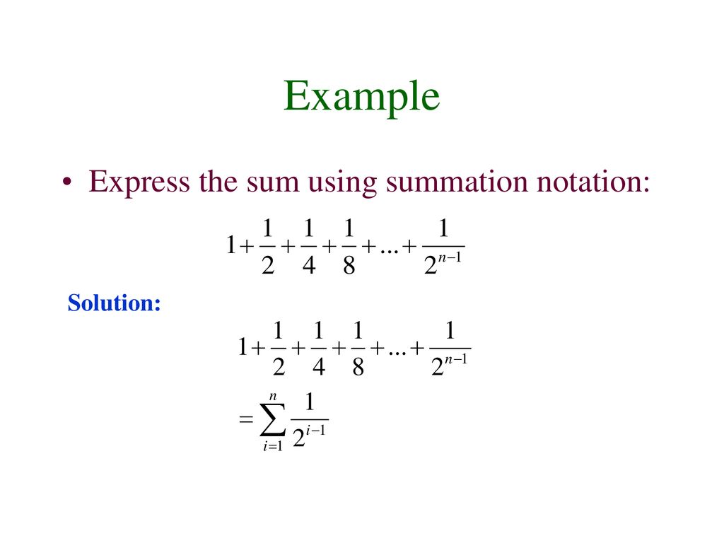 Sequences and Summation Notation - ppt download