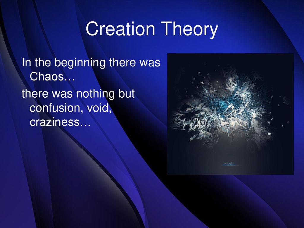 In the Beginning There Was Theory