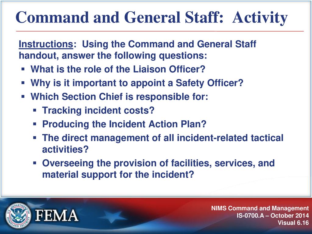 IS-0700.A: National Incident Management System, An Introduction - ppt ...