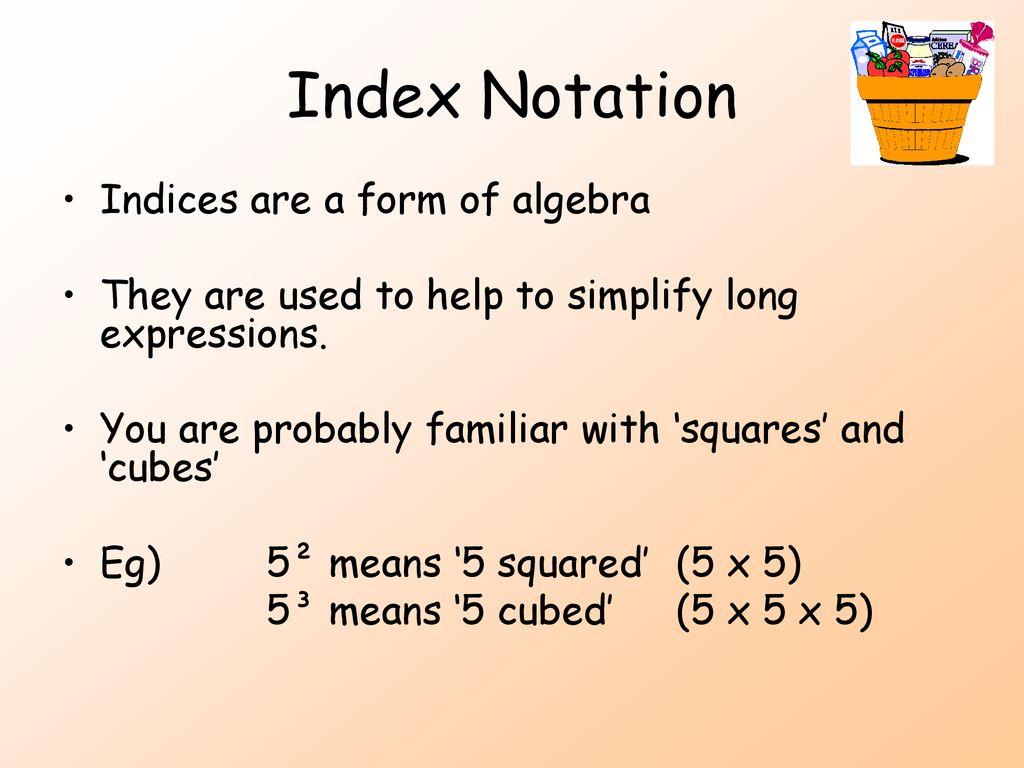 Index Notation. - ppt download