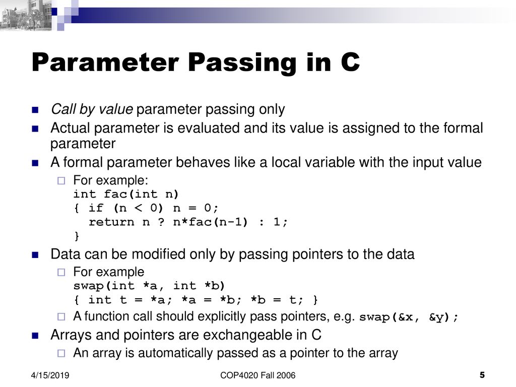 COP4020 Programming Languages - ppt download