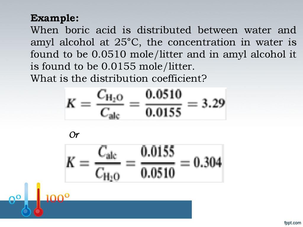 lab no.(5) Partition coefficients - ppt download