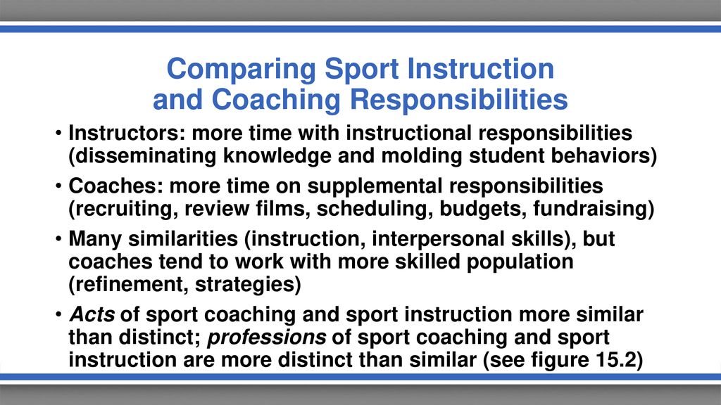 The Difference Between Sports Instruction and Sports Coaching