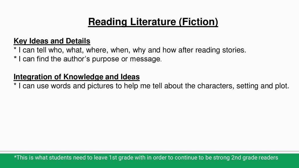 Reading Literature (Fiction)