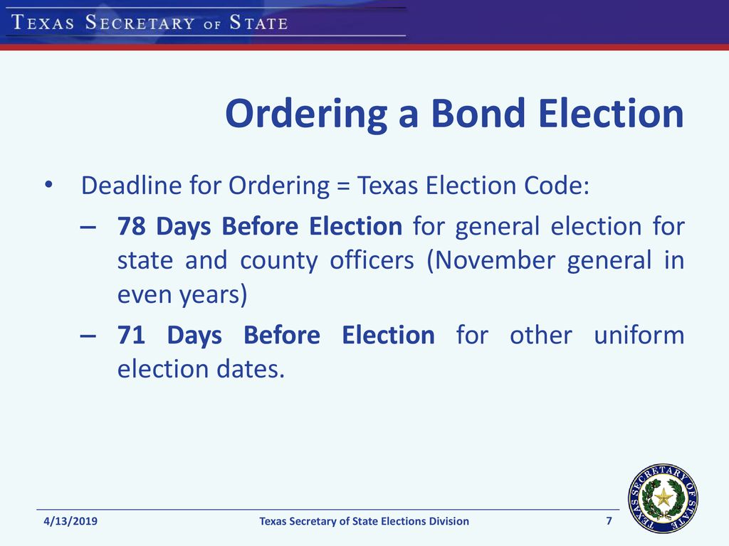 Texas Secretary of State Elections Division ppt download