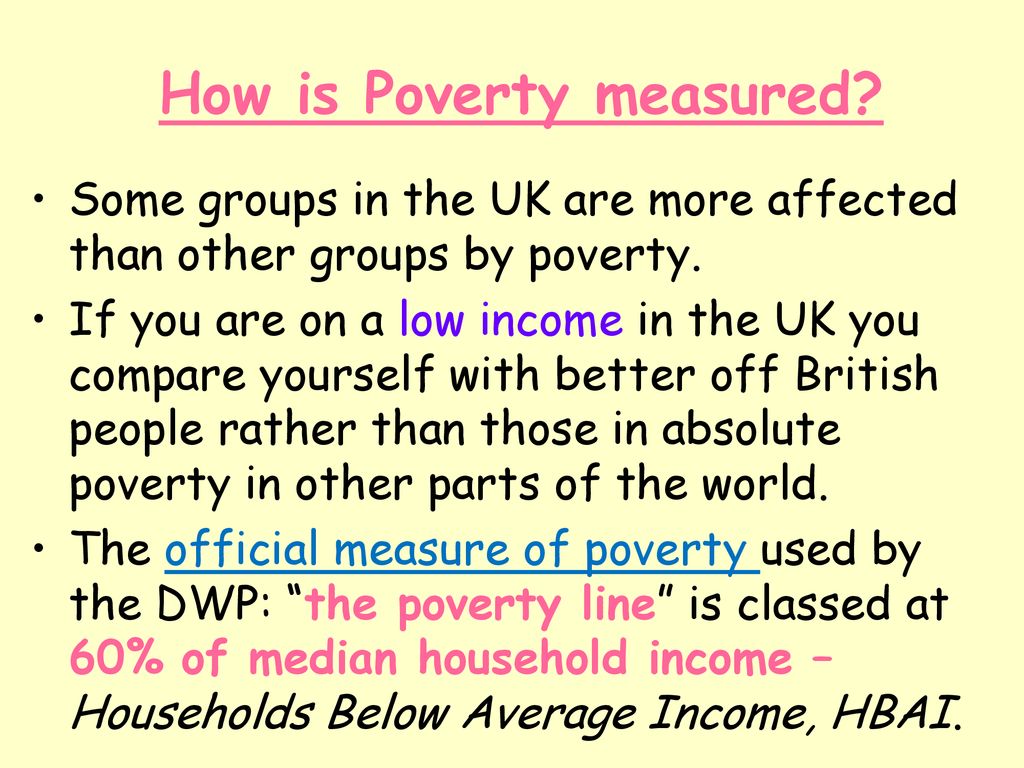 How low income is measured in households below average income 