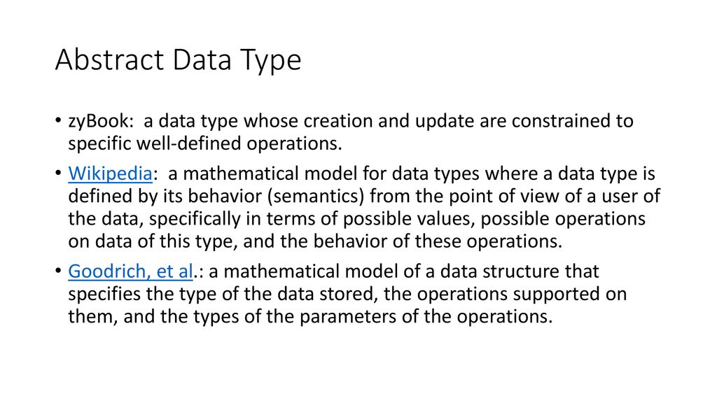 Abstract Data Type Adt Ppt Download