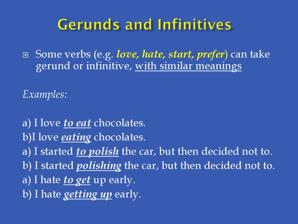 Gerunds (-ING VERB FORMS) and infinitives - ppt download