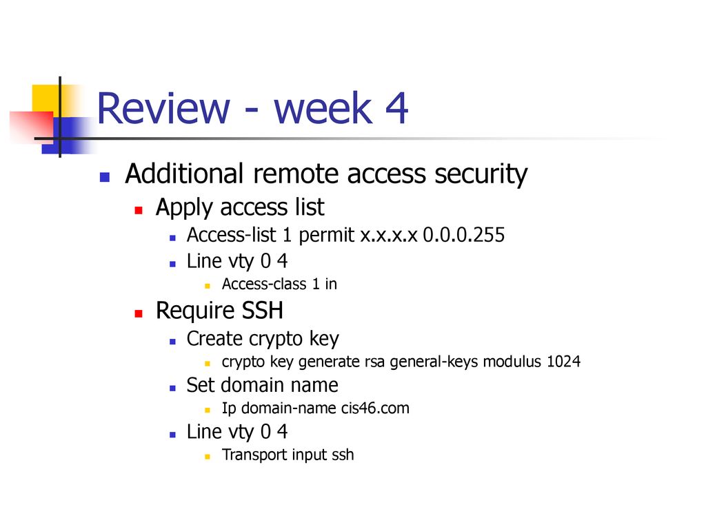 Review week 4 basic device access security ppt download