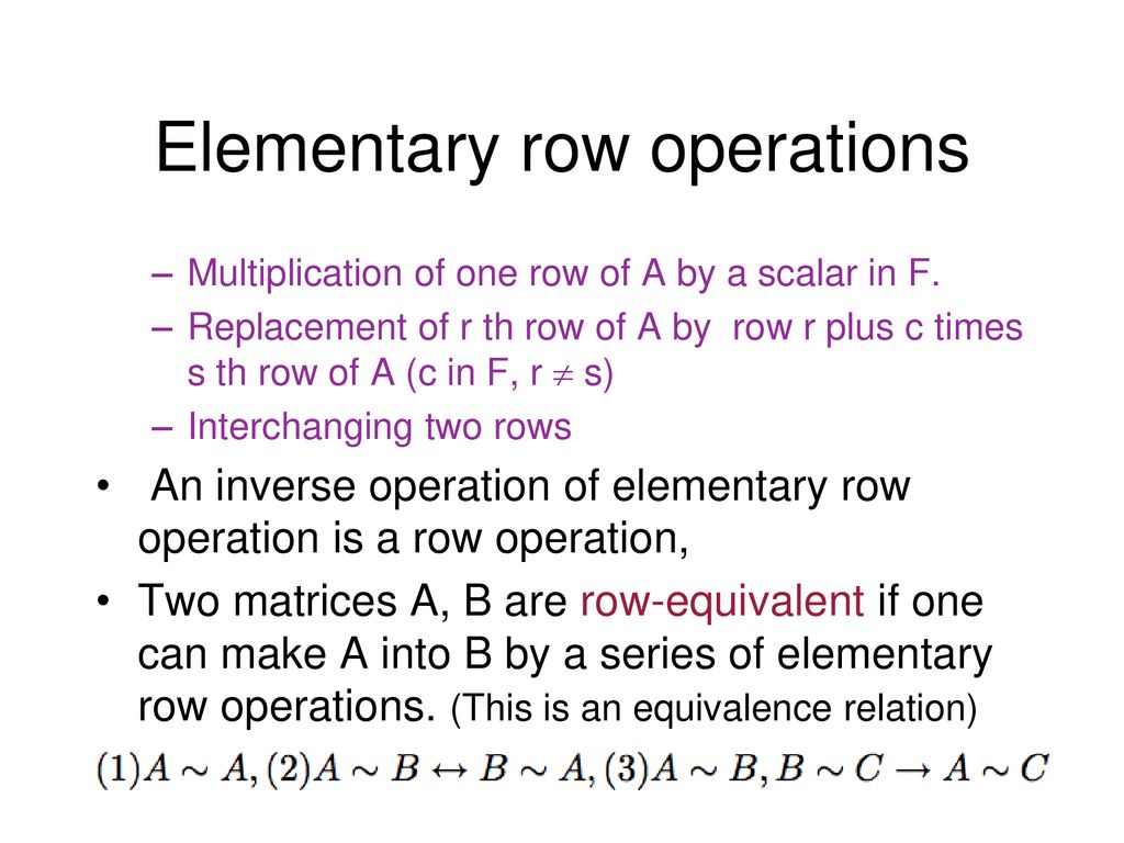 Chapter 1. Linear Equations - Ppt Download