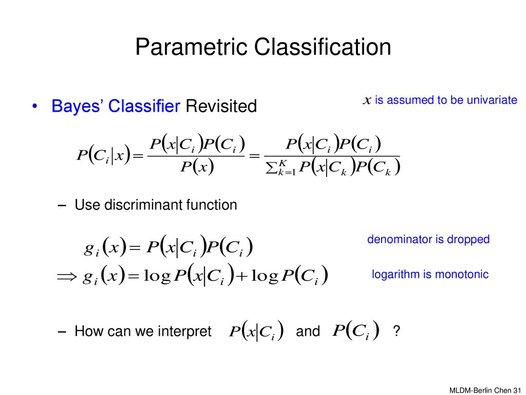 Parametric Methods Berlin Chen, 2005 References: - ppt download