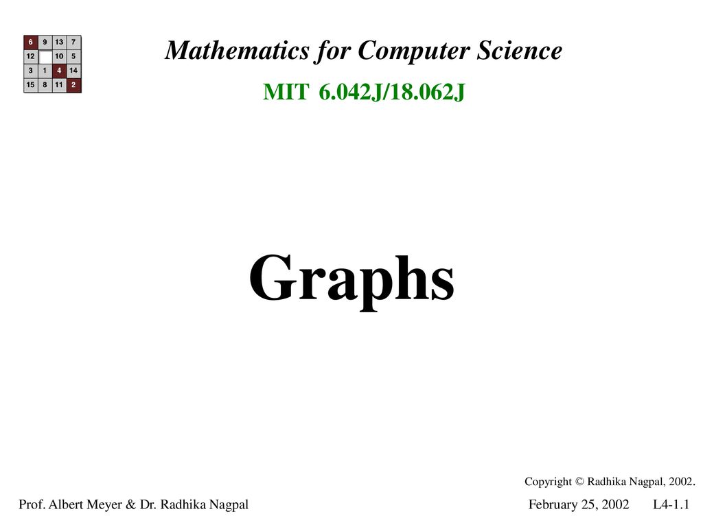 Mathematics for computer science mit 6 042j 18 062j ppt download