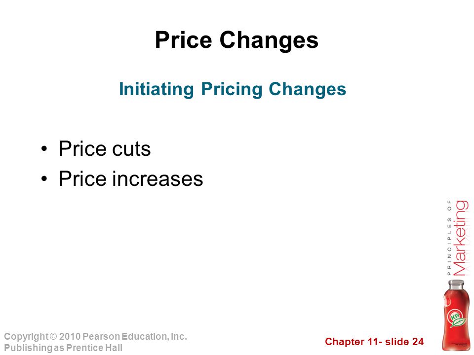 Initiating Pricing Changes