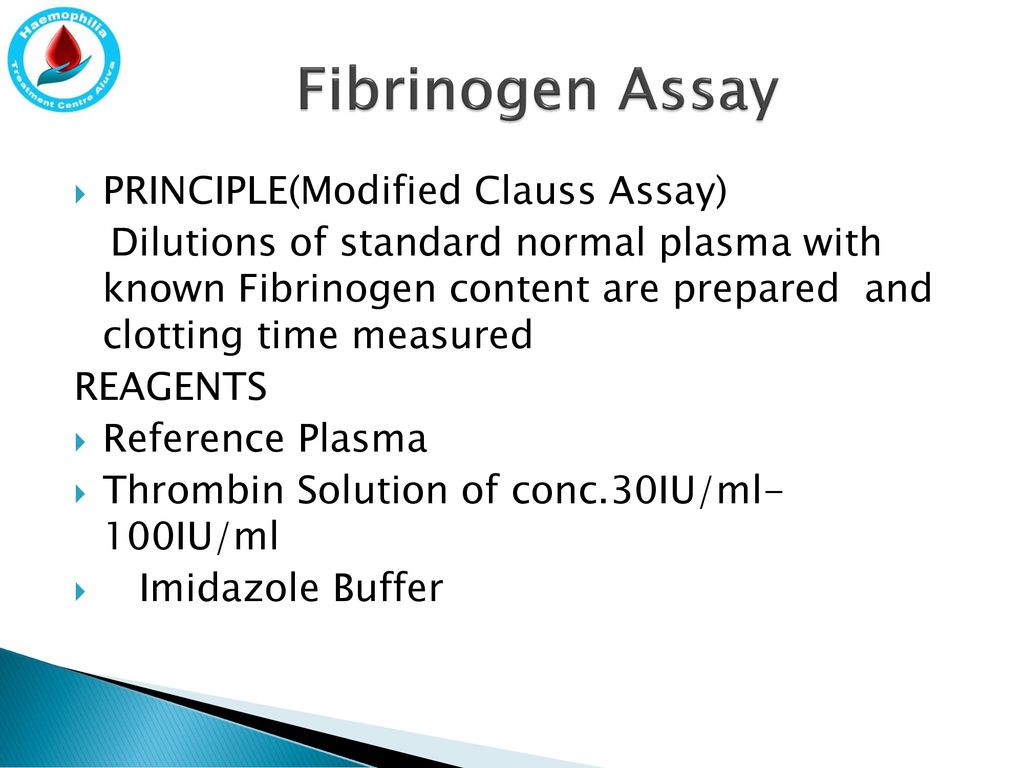 Fi Fibrinogen Assay PRINCIPLE(Modified Clauss Assay)