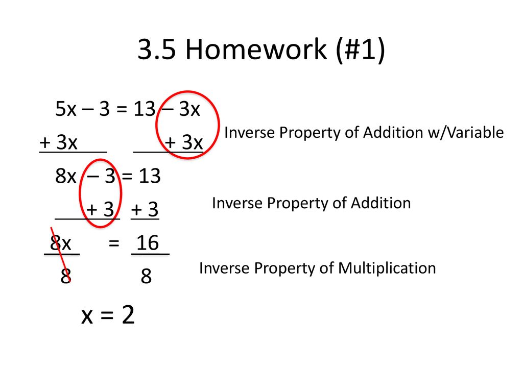 To Solve More Complicated Equations That Have Variables On