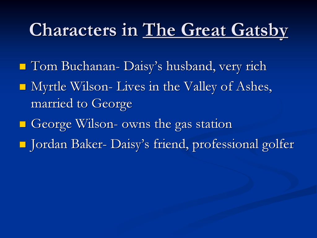 F. Scott Fitzgerald’s The Great Gatsby - ppt download