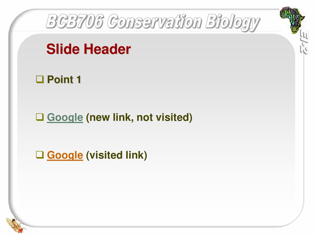 Slide Header Point 1 Google (new link, not visited)