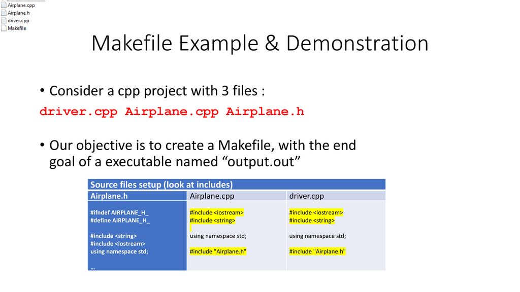 CSCE-221 Makefile Introduction - ppt download