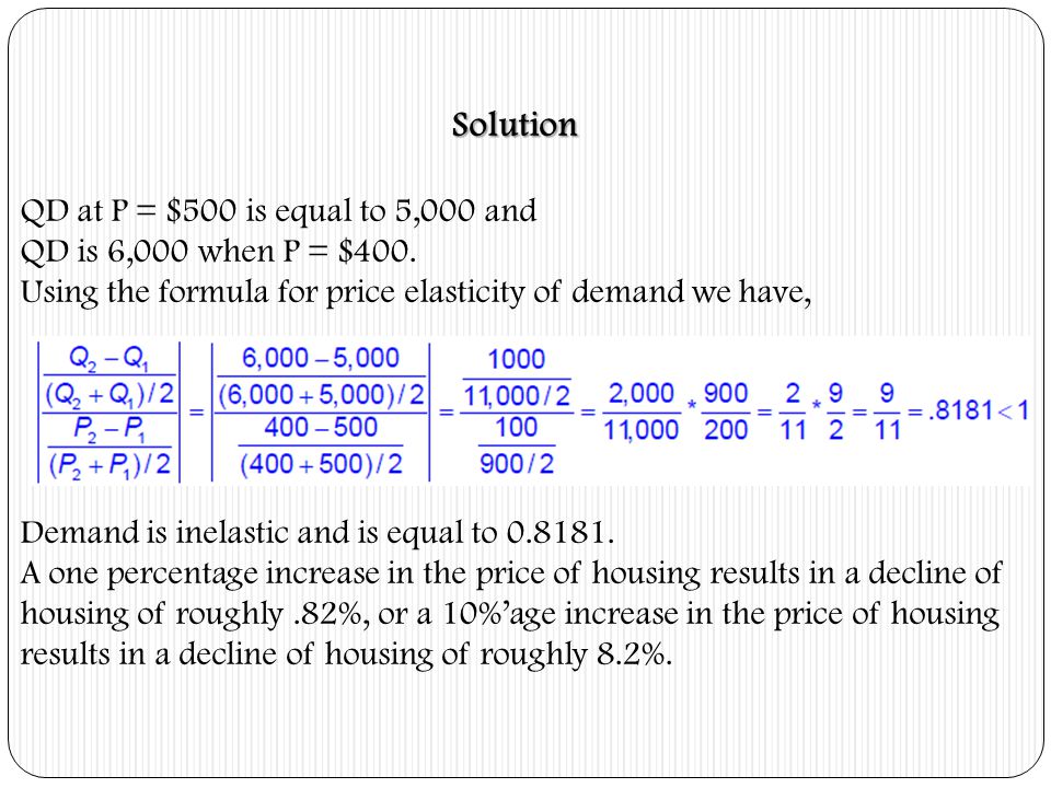 Solution QD at P = $500 is equal to 5,000 and