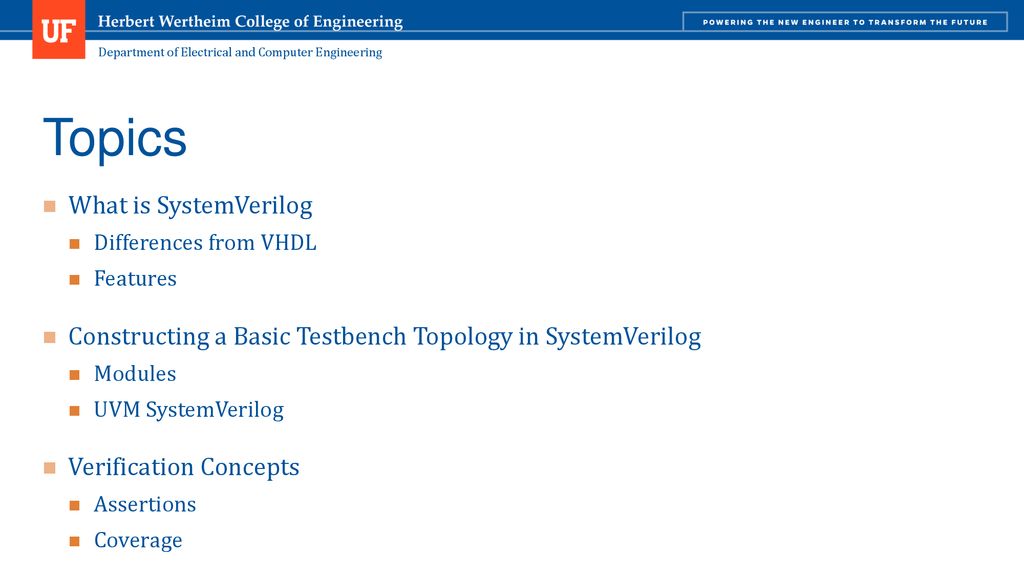 SystemVerilog and Verification - ppt download