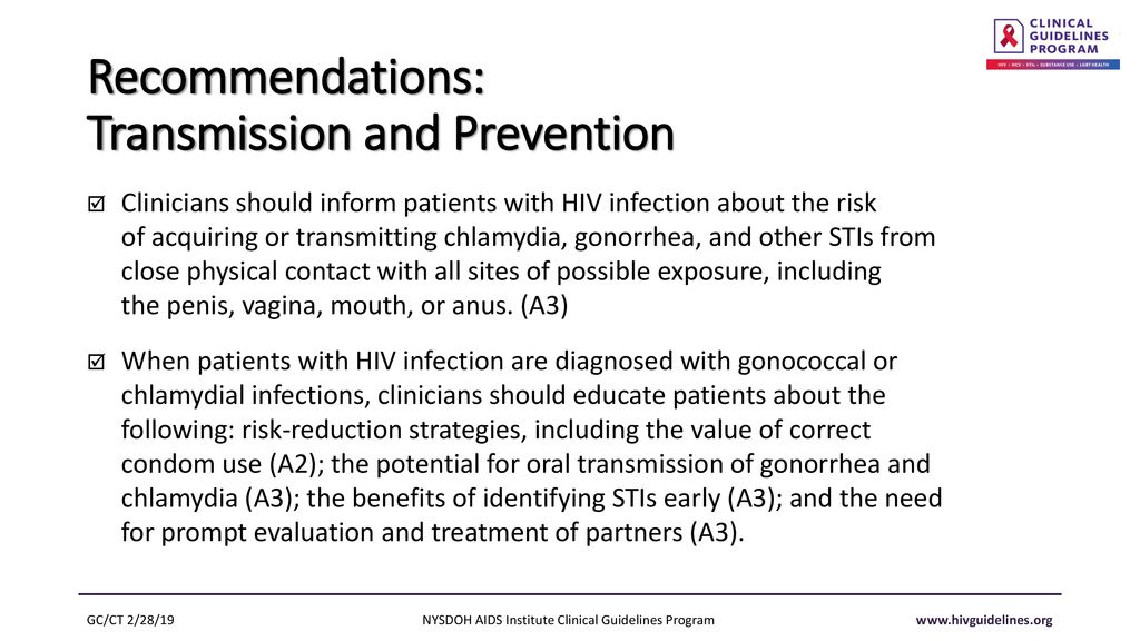 Management of Gonorrhea and Chlamydia in Patients with HIV - ppt download