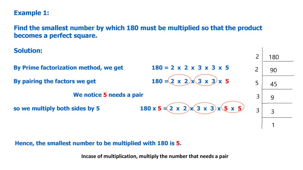 Square Root Least Number Multiply Divide Ppt Download