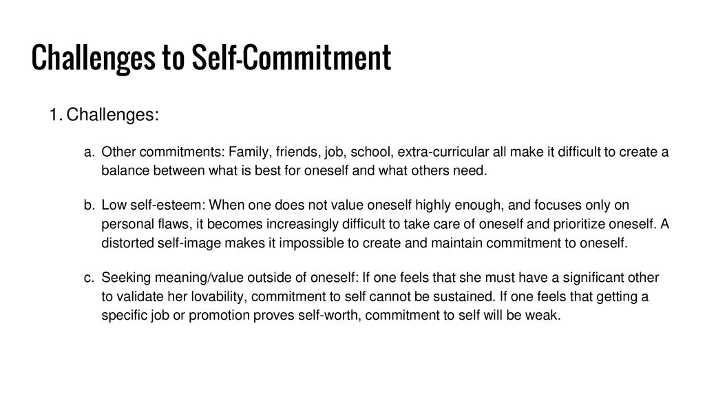 Meaning commitment Chapter 14.