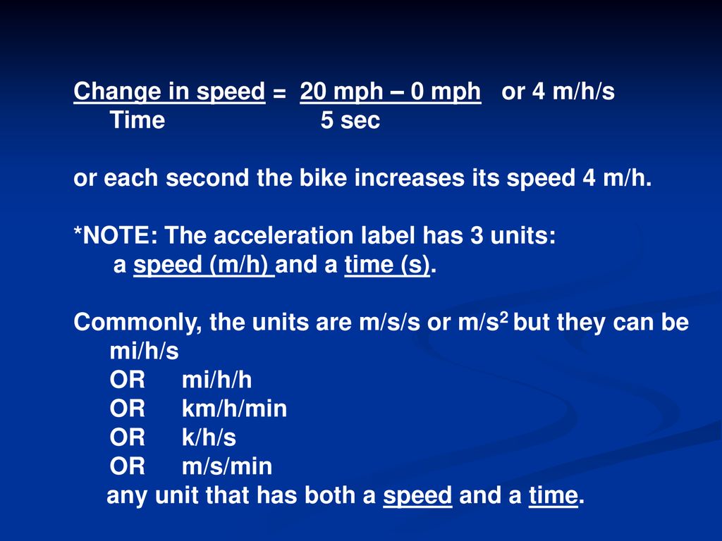 Acceleration. - ppt download