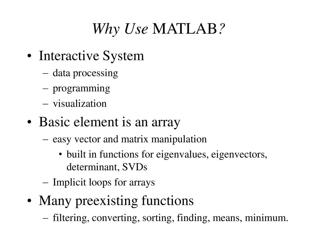 An Introduction to MATLAB - ppt download
