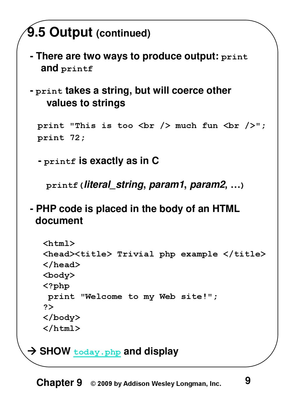9.1 Origins and Uses of PHP 9.2 Overview of PHP - Origins - ppt download
