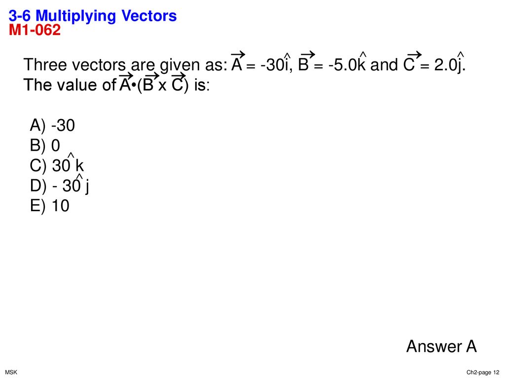 Chapter 3 Vectors Questions 3-1 Vectors and Scalars - ppt download