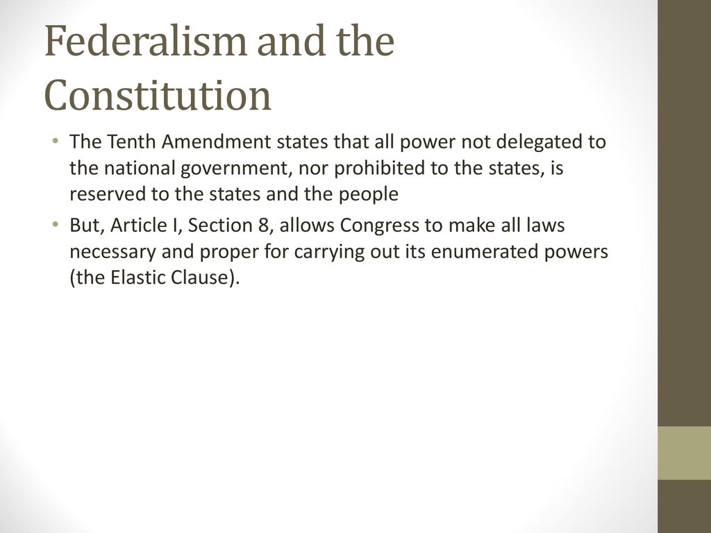 Federalism Chapter ppt download