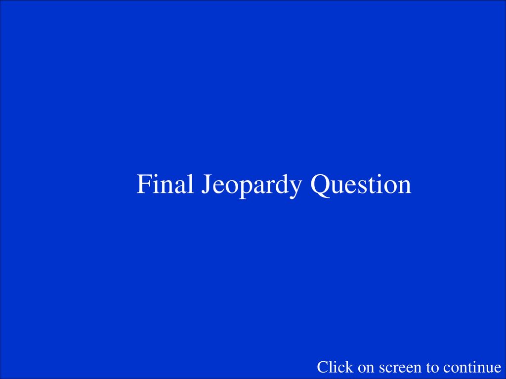 THIS IS JEEPARTY. THIS IS JEEPARTY With Your Host... Mrs. Williams ...